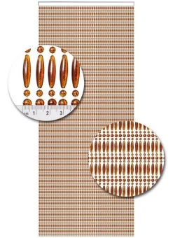 Vliegengordijn Kralen Op Maat: Recht Bruin -Gordijn Promotie Winkel 1979362446