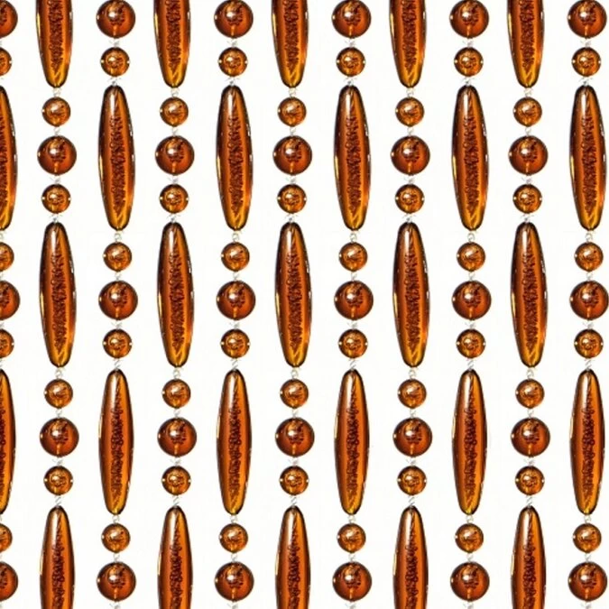 Vliegengordijn Kralen Op Maat: Verspringen Bruin 3 Vliegengordijn Kralen Op Maat: Verspringen Bruin