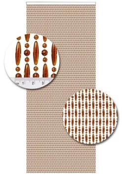 Vliegengordijn Kralen Op Maat: Verspringen Bruin -Gordijn Promotie Winkel 1979362452 2