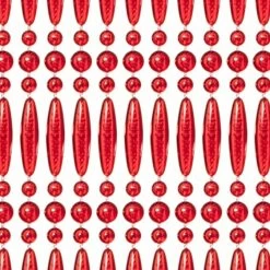 Vliegengordijn Kralen Op Maat: Recht Rood