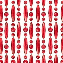 Vliegengordijn Kralen Op Maat: Verspringen Rood