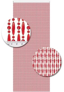 Vliegengordijn Kralen Op Maat: Verspringen Rood -Gordijn Promotie Winkel 1979362461 1