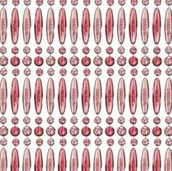 Vliegengordijn Kralen Op Maat: Recht Roze Transparant