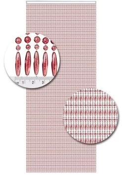 Vliegengordijn Kralen Op Maat: Recht Roze Transparant -Gordijn Promotie Winkel 1979362467 1