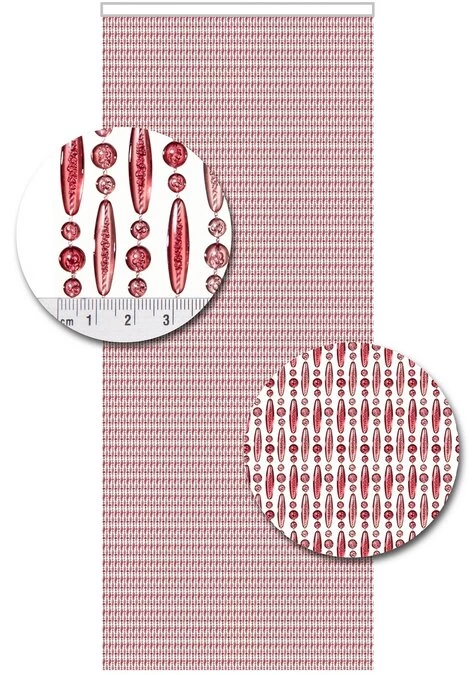 Vliegengordijn Kralen Op Maat: Verspringen Roze Transparant 4 Vliegengordijn Kralen Op Maat: Verspringen Roze Transparant - Afbeelding 2