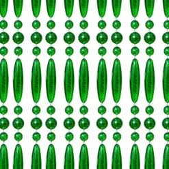 Vliegengordijn Kralen Op Maat: Recht Groen Transparant