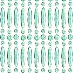 Vliegengordijn Kralen Op Maat: Recht Turquoise