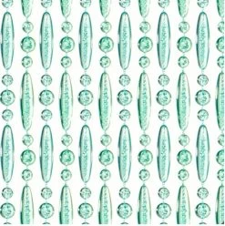 Vliegengordijn Kralen Op Maat: Verspringen Turquoise