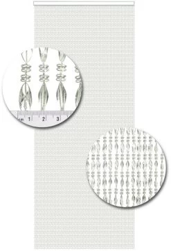 Vliegengordijn Kralen Op Maat: Chios Transparant -Gordijn Promotie Winkel 1979362521