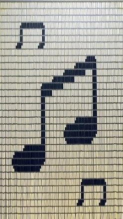 Vliegengordijn Op Maat: Muzieknoten (bouwpakket)