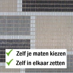 Vliegengordijn Op Maat: Combi Blok Licht (bouwpakket)