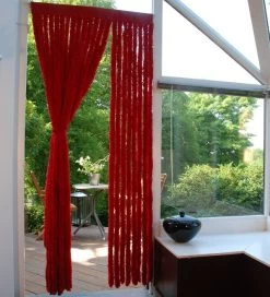 Vliegengordijn Kattenstaart Sweety Rood (max 90x200cm)