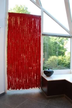 Vliegengordijn Kattenstaart Sweety Rood (max 90x200cm) -Gordijn Promotie Winkel 1979362686