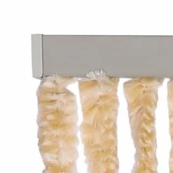 XL Vliegengordijn Kattenstaart 120x240cm (beige/wit) -Gordijn Promotie Winkel 1979362824