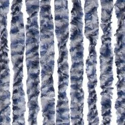 Vliegengordijn Kattenstaart 90x220cm (blauw-grijs-wit)