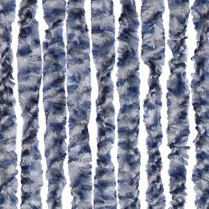 Vliegengordijn Kattenstaart 90x220cm (blauw-grijs-wit) 3 Vliegengordijn Kattenstaart 90x220cm (blauw-grijs-wit)