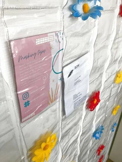 Vliegengordijn Met Foto Insteekvakjes En Bloemen 90x200cm 5 Vliegengordijn Met Foto Insteekvakjes En Bloemen 90x200cm - Afbeelding 3