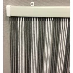 Vliegengordijn Victoria 100x240cm (wit-zilver) -Gordijn Promotie Winkel 1979363265 1