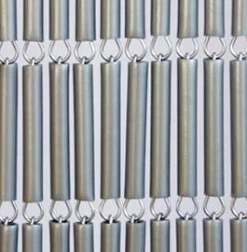 Vliegengordijn Hulzen Zilver Recht 100x240cm