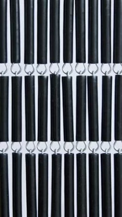 Vliegengordijn Hulzen Zwart Recht 90x210cm -Gordijn Promotie Winkel 1979363307