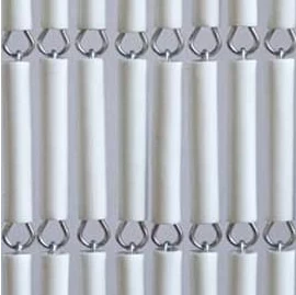 Vliegengordijn Hulzen Wit Recht 100x240cm 3 Vliegengordijn Hulzen Wit Recht 100x240cm