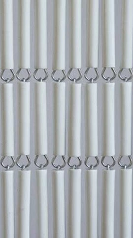 Vliegengordijn Hulzen Wit Recht 100x240cm 4 Vliegengordijn Hulzen Wit Recht 100x240cm - Afbeelding 2