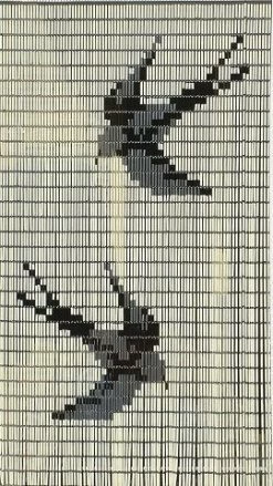 Vliegengordijn Vogels Creme 90x210cm