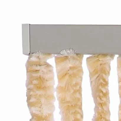 Vliegengordijn Kattenstaart 90x220cm (beige/wit) 4 Vliegengordijn Kattenstaart 90x220cm (beige/wit) - Afbeelding 2