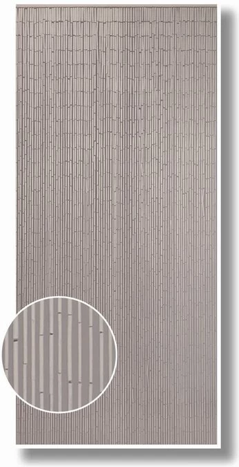 Bamboe Vliegengordijn Wit 90x200cm (90 Strengen) 5 Bamboe Vliegengordijn Wit 90x200cm (90 Strengen) - Afbeelding 3