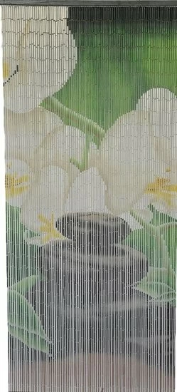 Bamboe Vliegengordijn Lotus Zen 90x200cm 4 Bamboe Vliegengordijn Lotus Zen 90x200cm - Afbeelding 2