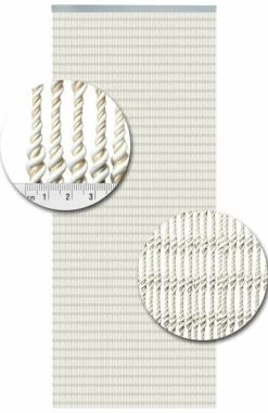 Vliegengordijn Pisa Wit-zand 92x210cm -Gordijn Promotie Winkel 1979363952