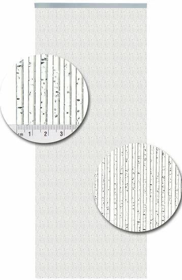 Vliegengordijn Como Glitter Zilver 100x240cm 4 Vliegengordijn Como Glitter Zilver 100x240cm - Afbeelding 2