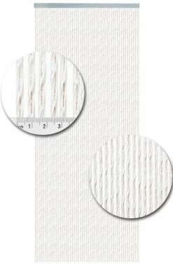 Vliegengordijn Luxe Bali Bruin-transparant 100x240cm -Gordijn Promotie Winkel 1979364702