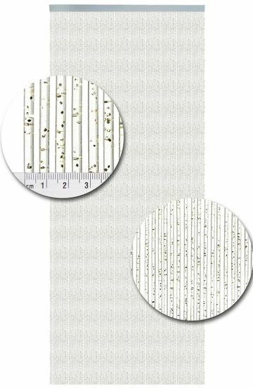 Vliegengordijn Como Glitter Goud 100x240cm 4 Vliegengordijn Como Glitter Goud 100x240cm - Afbeelding 2