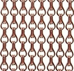 Vliegengordijn Kettingen Koper Glans 100x240cm