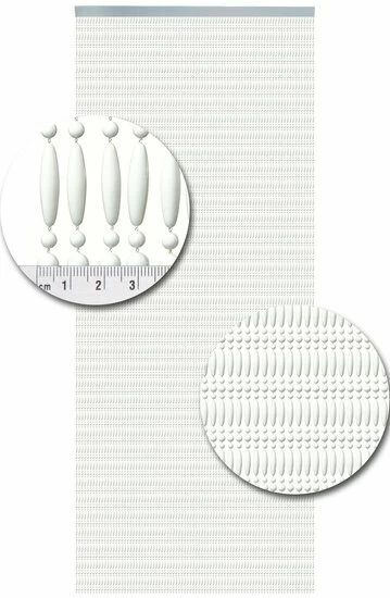 Vliegengordijn Kralen Recht Wit 90x210cm 4 Vliegengordijn Kralen Recht Wit 90x210cm - Afbeelding 2