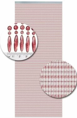 Vliegengordijn Kralen Recht Roze Transparant 90x210cm -Gordijn Promotie Winkel 1979364951