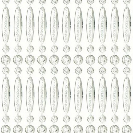 Vliegengordijn Kralen Recht Transparant 90x210cm 3 Vliegengordijn Kralen Recht Transparant 90x210cm