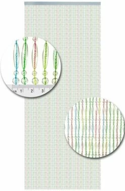 Vliegengordijn Kralen Recht Multi Color 90x210cm -Gordijn Promotie Winkel 1979364987 1