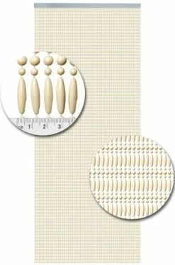 Vliegengordijn Kralen Recht Creme 90x210cm 5 Vliegengordijn Kralen Recht Creme 90x210cm -Gordijn Promotie Winkel 1979365155