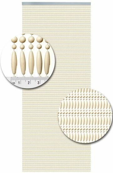 Vliegengordijn Kralen Recht Creme 90x210cm 4 Vliegengordijn Kralen Recht Creme 90x210cm - Afbeelding 2