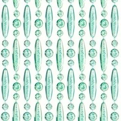 Vliegengordijn Kralen Turquoise Transparant 90x210cm