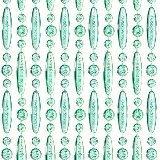 Vliegengordijn Kralen Turquoise Transparant 90x210cm 3 Vliegengordijn Kralen Turquoise Transparant 90x210cm