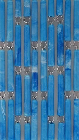 Vliegengordijn Op Maat: Hulzen Blauw Gevlekt Verspringen (kant En Klaar) 4 Vliegengordijn Op Maat: Hulzen Blauw Gevlekt Verspringen (kant En Klaar) - Afbeelding 2