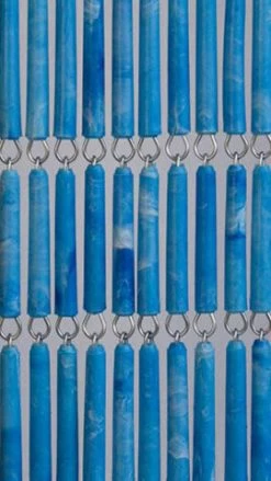 Vliegengordijn Op Maat: Hulzen Blauw Gevlekt (kant En Klaar) -Gordijn Promotie Winkel 1979365299 1