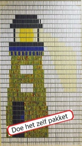 Vliegengordijn Bouwpakket Vuurtoren 90x210cm 3 Vliegengordijn Bouwpakket Vuurtoren 90x210cm