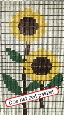 Vliegengordijn Bouwpakket Zonnebloemen 90x210cm