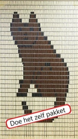 Vliegengordijn Bouwpakket Kat 90x210cm 3 Vliegengordijn Bouwpakket Kat 90x210cm