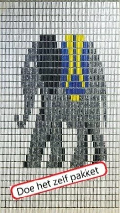 Vliegengordijn Bouwpakket Olifant 90x210cm