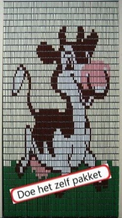 Vliegengordijn Bouwpakket Koe 90x210cm
